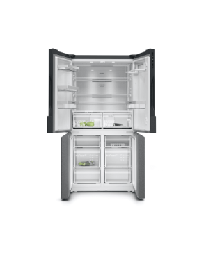 SIEMENS KF96NAXEA iQ500 French Door (E, 1830 mm hoch, blackSteel)