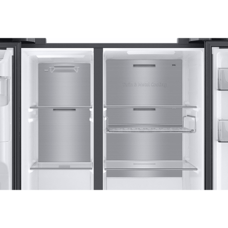 AMSUNG RS6GA8821B1/EG Side-by-Side (E, 1780 mm hoch, Premium Black Steel/Schwarz)