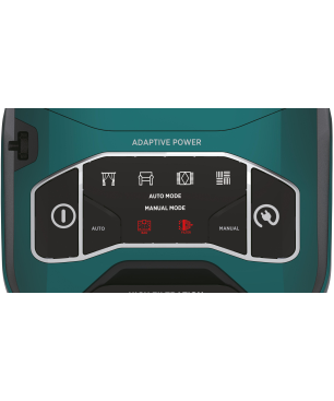 HOOVER HE 730 ALG 011 Staubsauger, maximale Leistung: 850 Watt, Velvet Grün/Tech Grau)