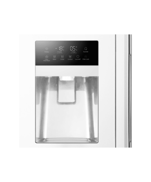 HAIER HSR3918FIPW Kühl-Gefrierkombination Side-by-Side (393 kWh/Jahr, F, 177,5 cm hoch, Weiß)