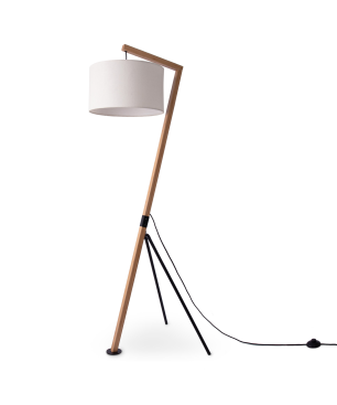 PACO HOME GALLOW Stoff-Design Stehleuchte, Schutzart: IP20