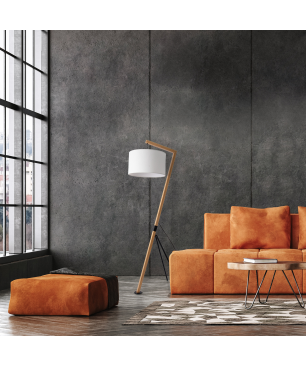 PACO HOME GALLOW Stoff-Design Stehleuchte, Schutzart: IP20
