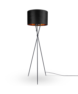 PACO HOME KATE Uni-Design Stehleuchte, Farbe (laut Hersteller): Schwarz