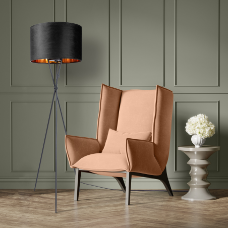 PACO HOME KATE Uni-Design Stehleuchte, Farbe (laut Hersteller): Schwarz