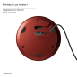 SIGOR Akku-Glasleuchte NUMOTION Tischlampe warmweiss kirschrot SIGOR Akku-Glasleuchte NUMOTION Tischlampe warmweiss kirschrot