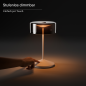 SIGOR Akku-Glasleuchte NUMOTION Tischlampe warmweiss rosegold SIGOR Akku-Glasleuchte NUMOTION Tischlampe warmweiss rosegold
