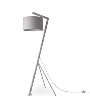 PACO HOME GALLOW Stoff-Design Stehleuchte, Betriebsart: Netzbetrieb