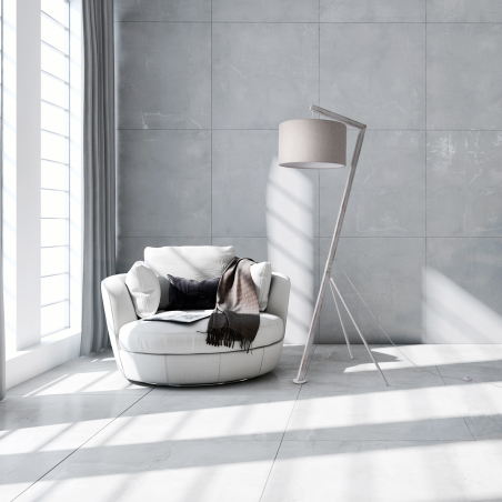 PACO HOME GALLOW Stoff-Design Stehleuchte, Betriebsart: Netzbetrieb
