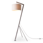 PACO HOME GALLOW Stoff-Design Stehleuchte, Material: Kiefernholz PACO HOME GALLOW Stoff-Design Stehleuchte, Material: Kiefernholz