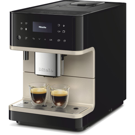 MIELE CM 6360 MilkPerfection Kaffeevollautomat Obsidianschwarz/CleanSteelMetallic