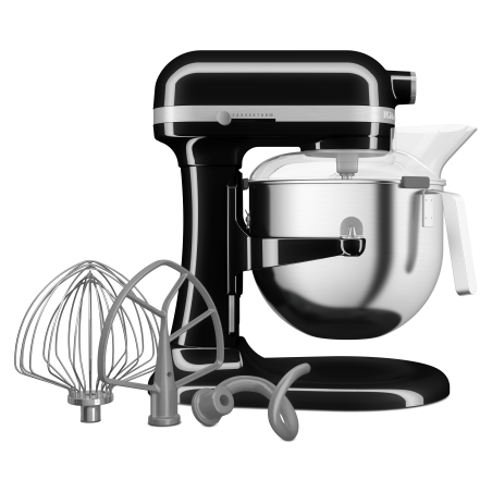 KITCHENAID 5KSM70JPXEOB Küchenmaschine Onyx Schwarz (Rührschüsselkapazität: 6,6 Liter, 375 Watt)