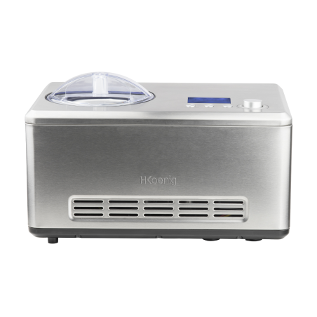 H.KOENIG H.Koenig professionelle Eismaschine HF320 / 2 L / 180 W / Kühlfunktion / Eis, Frozen Joghurt, Sorbet Eiscrememaschine