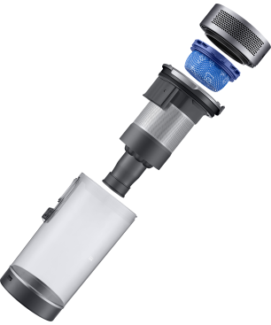 SAMSUNG VS20T7536P5/EG Jet 75 complete+ mit Cleanstation Stielsauger, Akkubetrieb, 550 Watt