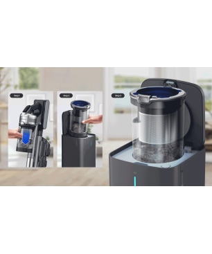 SAMSUNG VS20T7536P5/EG Jet 75 complete+ mit Cleanstation Stielsauger, Akkubetrieb, 550 Watt