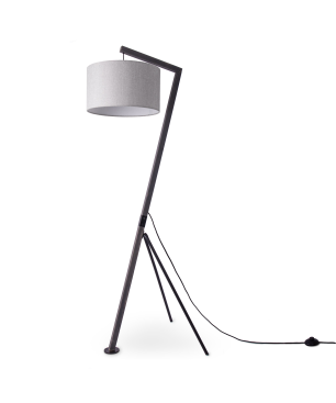 PACO HOME GALLOW Stoff-Design Stehleuchte? Farbe (laut Hersteller): Schwarz