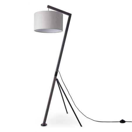 PACO HOME GALLOW Stoff-Design Stehleuchte? Farbe (laut Hersteller): Schwarz