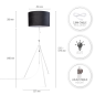 PACO HOME NAOMI Uni-Design Stehleuchte, Schutzart: IP20 PACO HOME NAOMI Uni-Design Stehleuchte, Schutzart: IP20