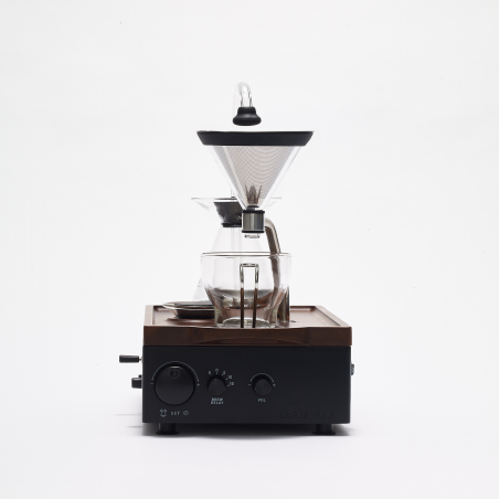 BARISIEUR Designer Tee Kaffee mit Timer und Weckfunktion Kaffeemaschine schwarz