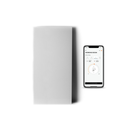 BOLDR Kelvin Large Smart Elektrische Infrarotheizung (700 Watt, Raumgröße: 19 m², Weiß)