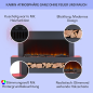 KLARSTEIN Studio Light & Fire Elektrischer Kamin (2000 Watt) Dunkelgrau KLARSTEIN Studio Light & Fire Elektrischer Kamin (2000 Watt) Dunkelgrau