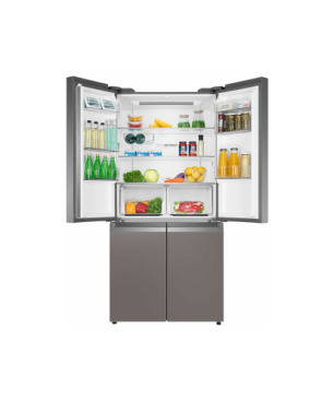 HAIER HTF-540 DGG 7 French Door (F, 1905 mm hoch, Glasdesignfront silber)