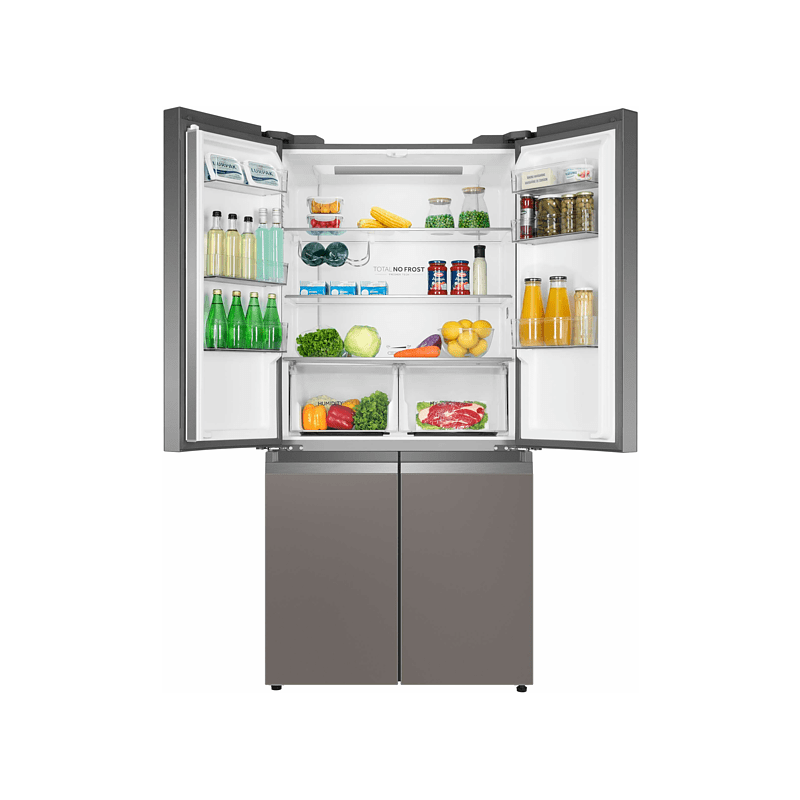 HAIER HTF-540 DGG 7 French Door (F, 1905 mm hoch, Glasdesignfront silber) HAIER HTF-540 DGG 7 French Door (F, 1905 mm hoch, Glasdesignfront silber)