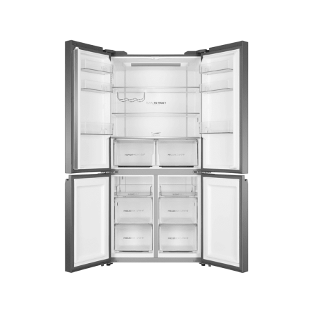 HAIER HTF-540 DGG 7 French Door (F, 1905 mm hoch, Glasdesignfront silber)