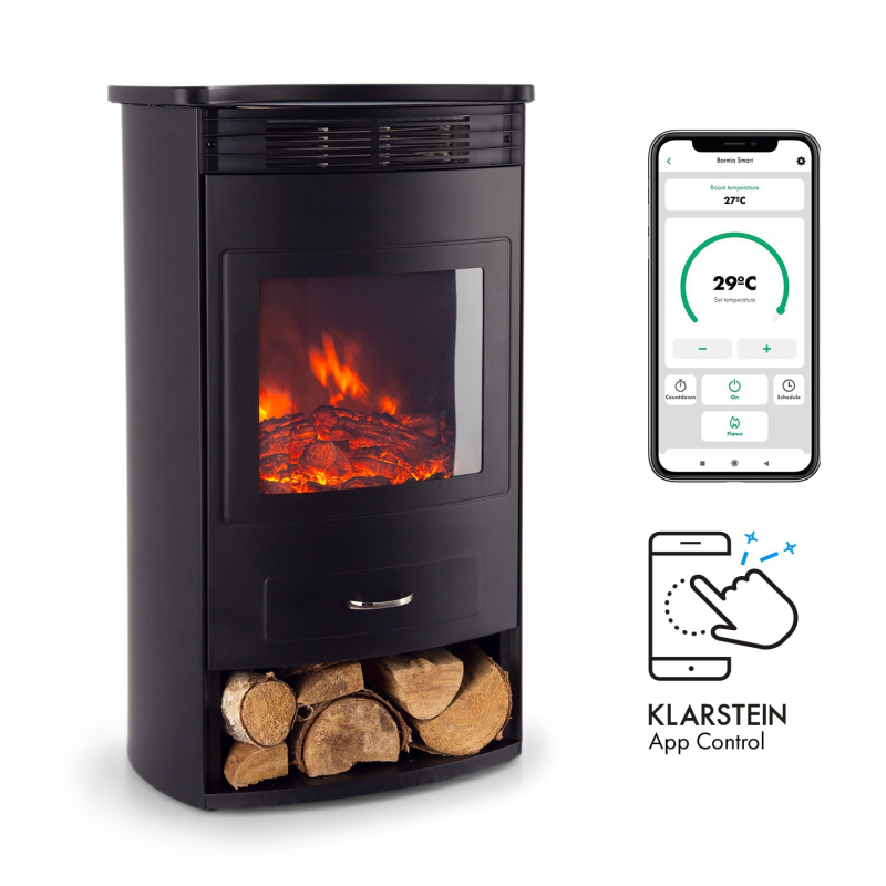 KLARSTEIN Bormio Smart Elektrischer Kamin (1900 Watt) KLARSTEIN Bormio Smart Elektrischer Kamin (1900 Watt)