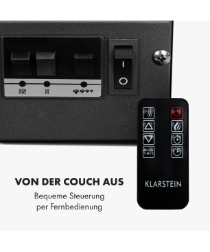 KLARSTEIN Studio 1 Elektrischer Kamin (2000 Watt)