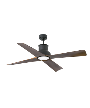 FARO Winche Deckenventilator Holzfarben (35 Watt) IP X4