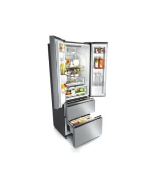 HISENSE RF632N4WIE French Door (E, 2000 mm hoch, Grau)
