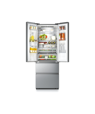 HISENSE RF632N4WIE French Door (E, 2000 mm hoch, Grau)