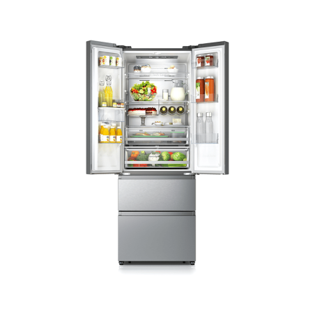HISENSE RF632N4WIE French Door (E, 2000 mm hoch, Grau)
