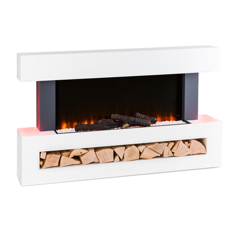 KLARSTEIN Studio Light & Fire Elektrischer Kamin (2000 Watt) Weiß KLARSTEIN Studio Light & Fire Elektrischer Kamin (2000 Watt) Weiß