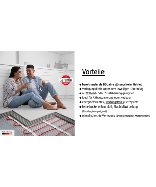 ELEKTROTHERM COMFORT SET Fußbodenheizung (1500 Watt)