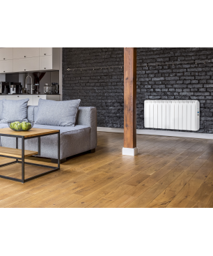 PURLINE Digitaler Heizkörper in Weiß mit Fernbedienung. Flüssigkeitslose thermische Strahler (2400 Watt, Raumgröße: 25 m²)