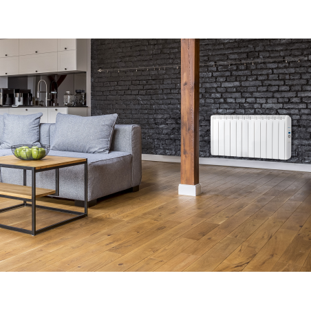 PURLINE Digitaler Heizkörper in Weiß mit Fernbedienung. Flüssigkeitslose thermische Strahler (2400 Watt, Raumgröße: 25 m²)