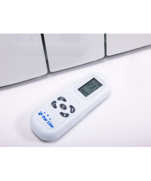 PURLINE Digitaler Heizkörper in Weiß mit Fernbedienung. Flüssigkeitslose thermische Strahler (2400 Watt, Raumgröße: 25 m²)