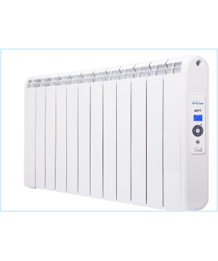 PURLINE Digitaler Heizkörper in Weiß mit Fernbedienung. Flüssigkeitslose thermische Strahler (2400 Watt, Raumgröße: 25 m²)