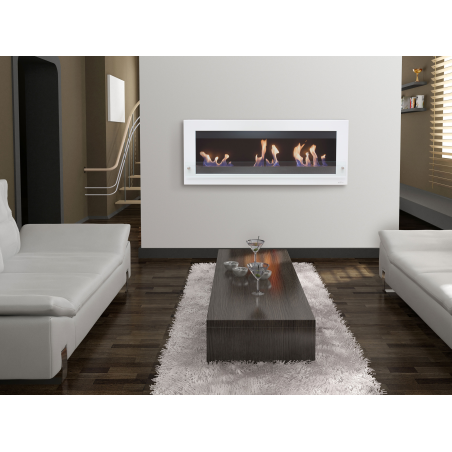 PURLINE Bioethanol-Wandkamin extra Grosses Design wandmontierter Biokamin (6000 Watt)