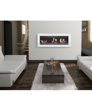 PURLINE Bioethanol-Wandkamin extra Grosses Design wandmontierter Biokamin (6000 Watt)
