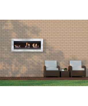 PURLINE Bioethanol-Wandkamin extra Grosses Design wandmontierter Biokamin (6000 Watt)