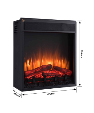 RICHEN Elektrokamineinheit zum Elektrokaminmantel Ladina & Candela Elektrokamin (200 mm)