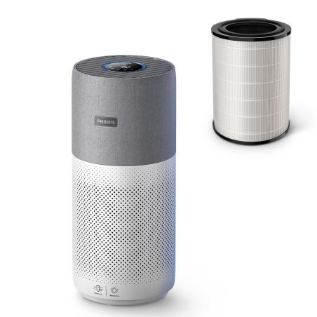 PHILIPS AC 3033/10 BIS 130M² CADR 400M³/H Luftreiniger Grau/Weiß (55 Watt, Raumgröße: 135 m²)