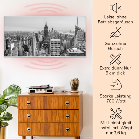 KLARSTEIN Wonderwall Air Art Smart 700W Infrarotheizung