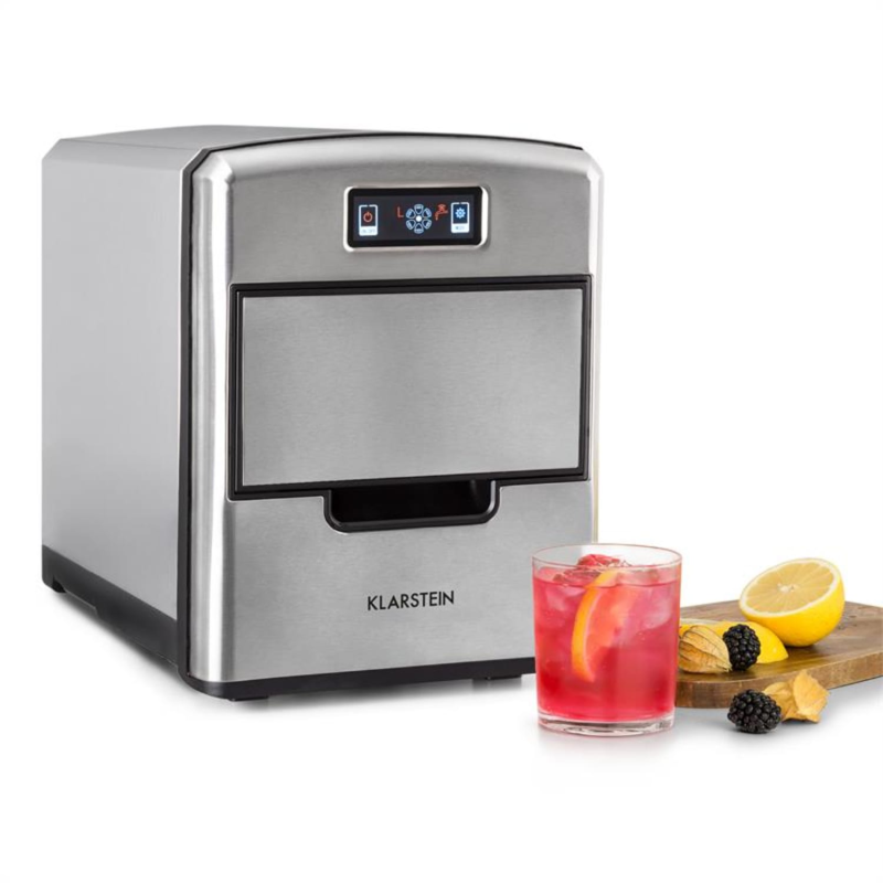 KLARSTEIN Metropolitan Eiswürfelmaschine (150 Watt, Silber) KLARSTEIN Metropolitan Eiswürfelmaschine (150 Watt, Silber)