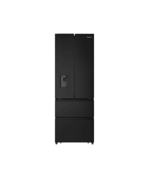 HISENSE RF632N4WFE French Door (295 kWh/Jahr, E, 2000 mm hoch, Schwarz)
