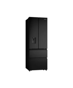 HISENSE RF632N4WFE French Door (295 kWh/Jahr, E, 2000 mm hoch, Schwarz)