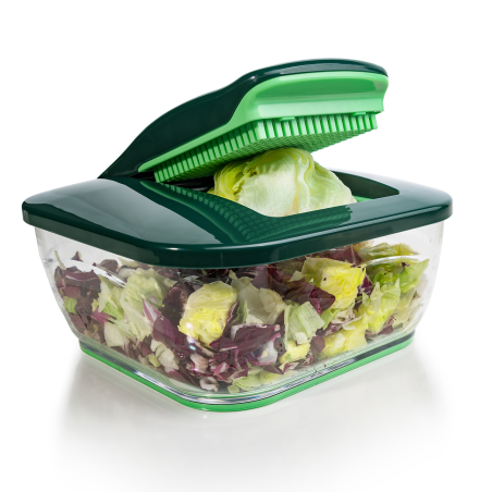 GENIUS Nicer Dicer Chef inkl. Glasschüssel (Set 34-tlg.) Gemüseschneider