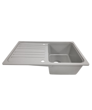 AQUAMARIN Ausguss Spülbecken Grau